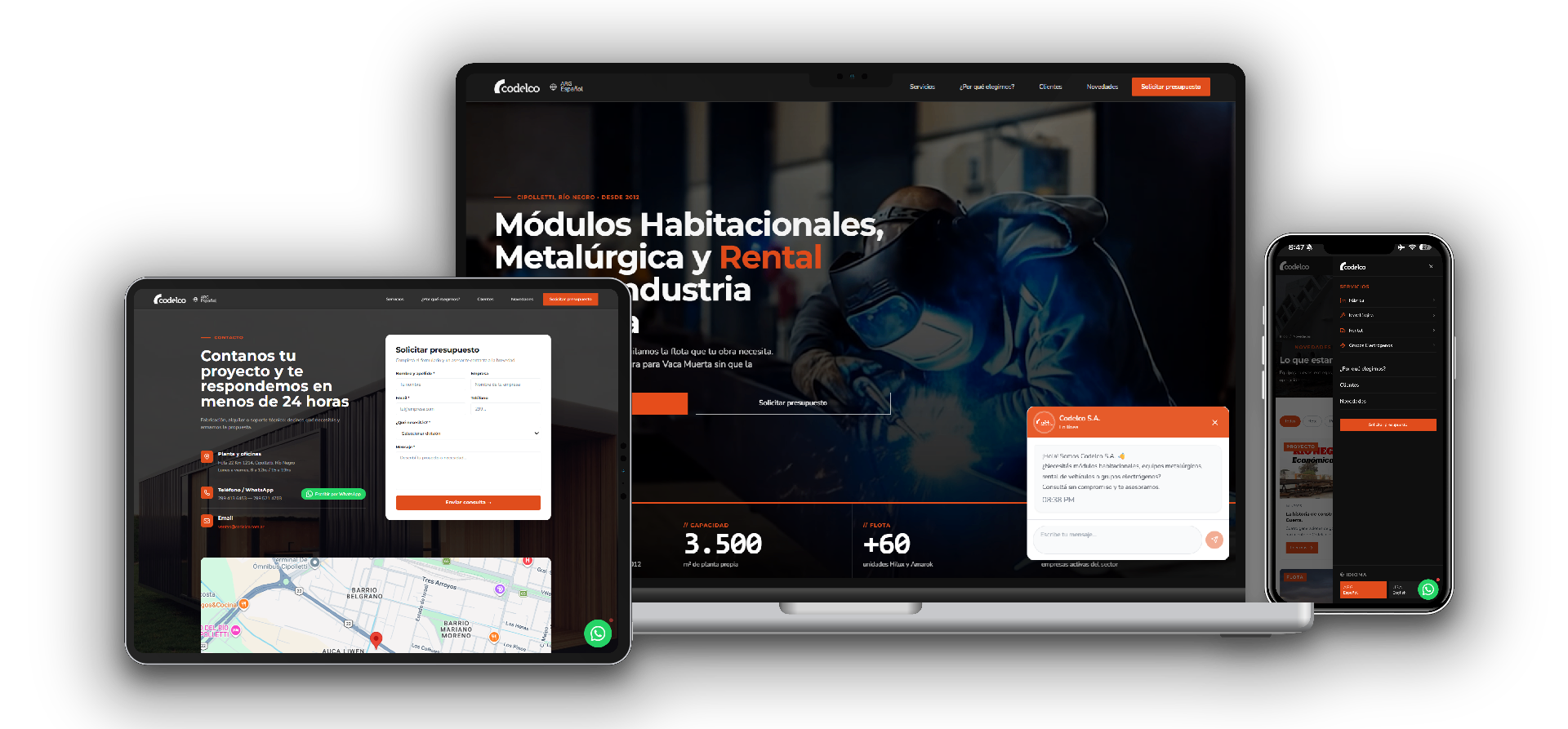 Diseño web Codelco — Plan Premium